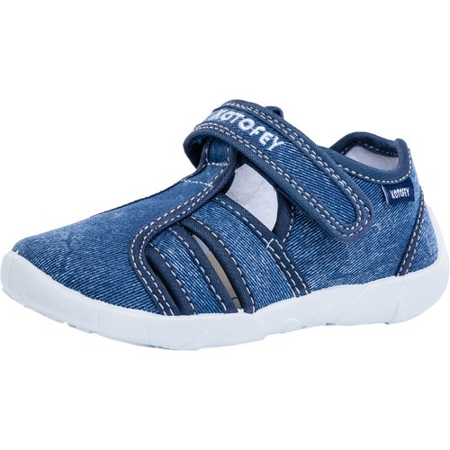 421026-17 туфли летние дошкольные текстильные синий