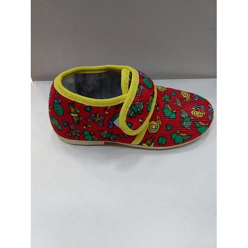 232(№5) туфли домашние дошкольные текстильные красный