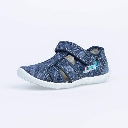 421021-18 туфли летние дошкольные текстиль синий